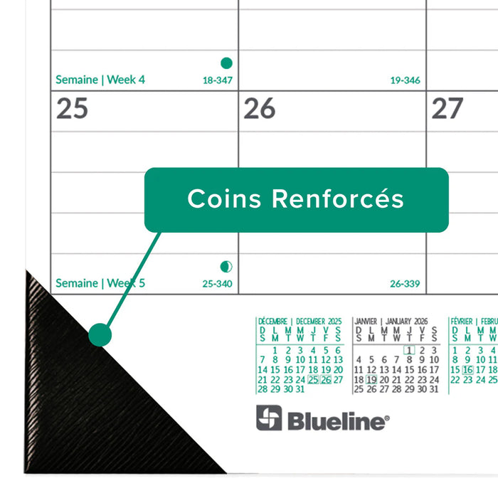 Calendar Pad-Desk Monthly 22X17 Ecologix  Bilingual  2026