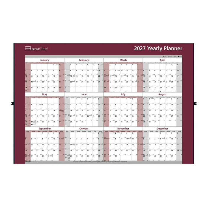 Yearly Wall Planner, English, 2027 (C177468-27)