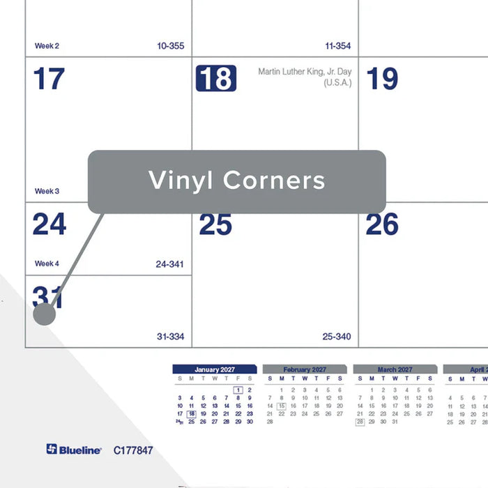 Monthly Desk Pad Calendar, Net Zero Carbon™, English, 2027 (C177847-27)