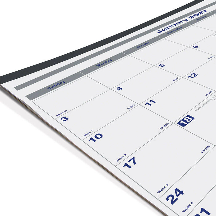 Monthly Desk Pad Calendar, Net Zero Carbon™, English, 2027 (C177847-27)