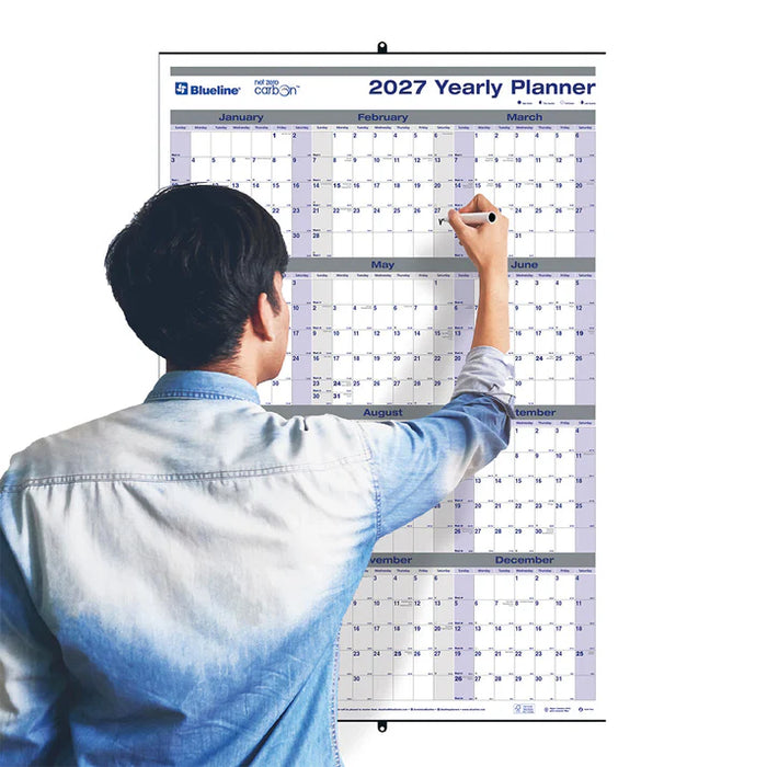 Planner-Wall, Yearly 24X36 Net Zero Carbon Laminated 2027 (C177868-27)