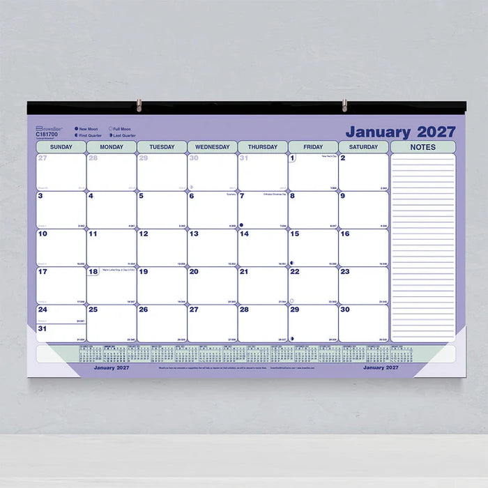 Monthly Desk Pad Calendar, English, 2027 (C181700-27)