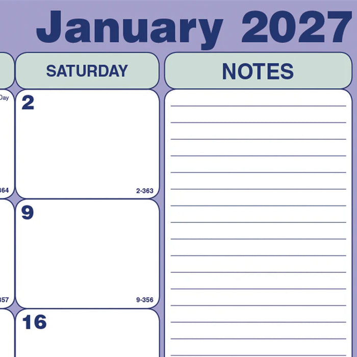 Monthly Desk Pad Calendar, English, 2027 (C181700-27)