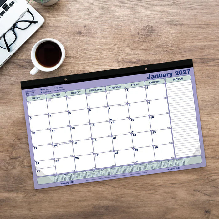 Monthly Desk Pad Calendar, English, 2027 (C181700-27)