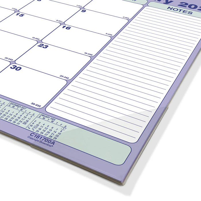 Calendar Pad-Desk Magnetic Monthly 17-3/4X10-7/8, Eng. 2027 (C181700A-27)