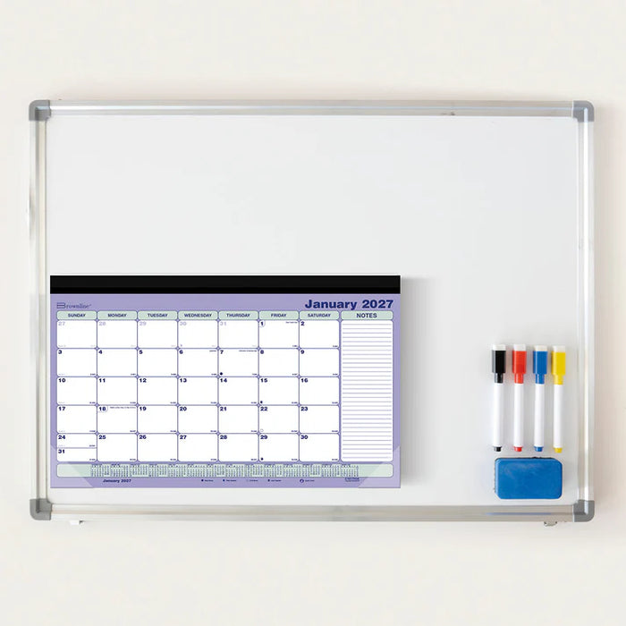 Calendar Pad-Desk Magnetic Monthly 17-3/4X10-7/8, Eng. 2027 (C181700A-27)