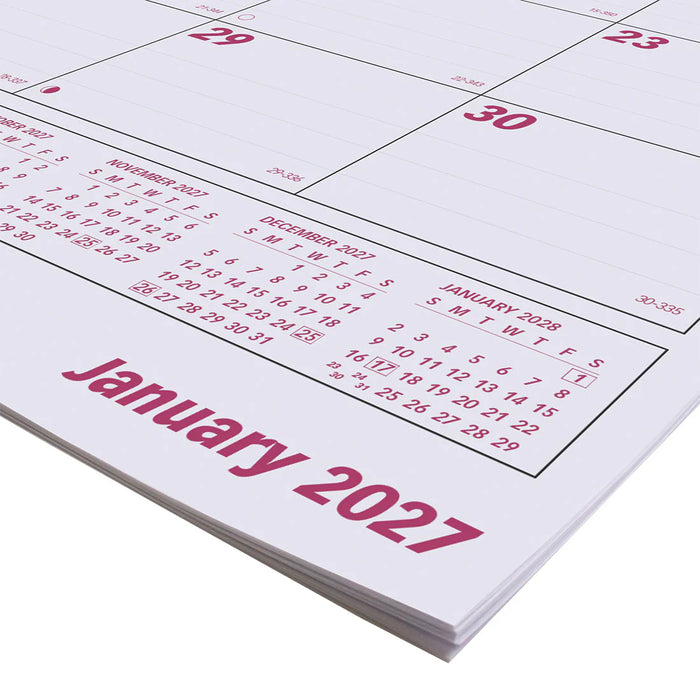 Calendar Pad Refill-Desk, Monthly 23-1/2X18-3/8 English 2027 (C191924R-27)