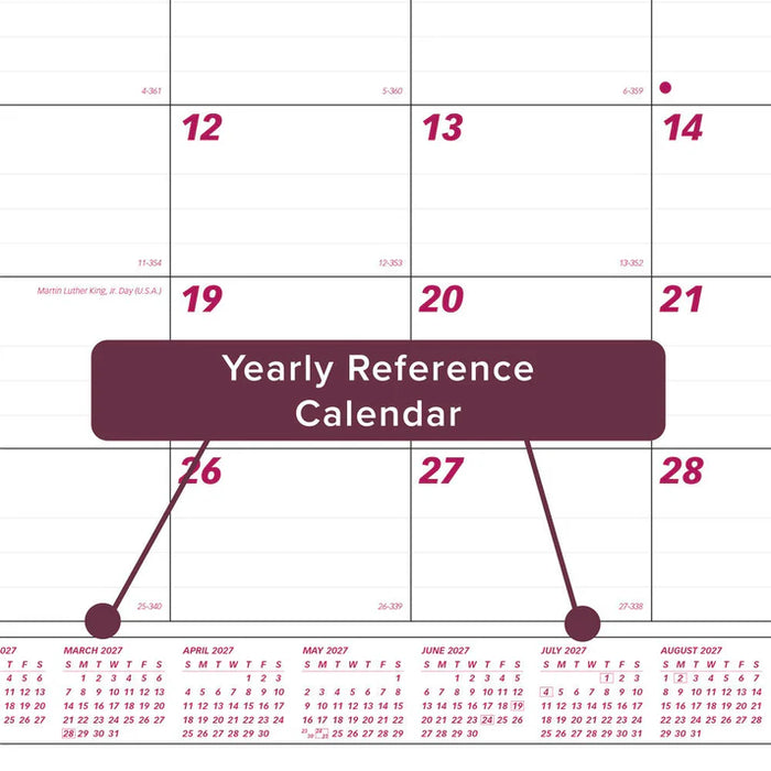 Calendar Pad Refill-Desk, Monthly 23-1/2X18-3/8 English 2027 (C191924R-27)