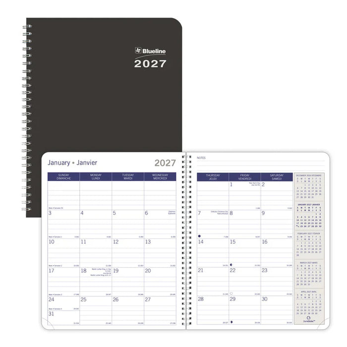 DuraGlobe™ Monthly Planner, 2027, Bilingual (C230.81BT-27)