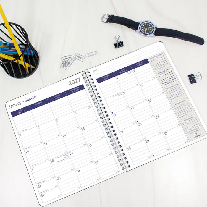 DuraGlobe™ Monthly Planner, 2027, Bilingual (C230.81BT-27)