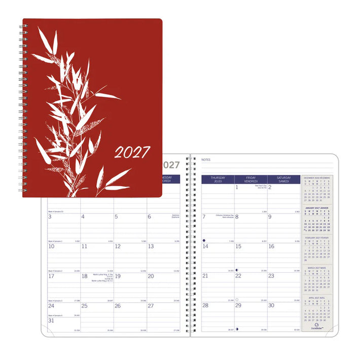 DuraGlobe™Joyful Monthly Planner, 2027, Bilingual (C230.F83BT-27)