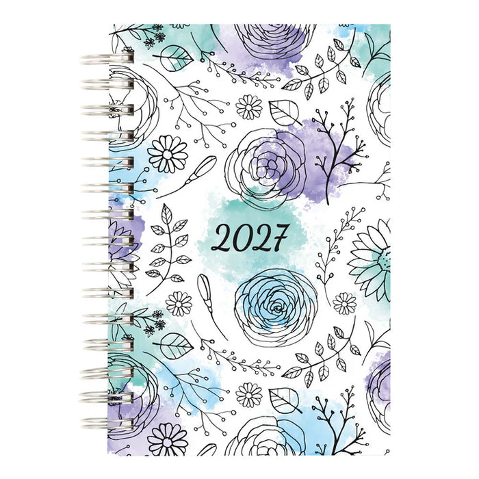 Planner-Weekly/Monthly, Wire 8X5 Doodleplan Botanica 2027 (C2910B.01-27)