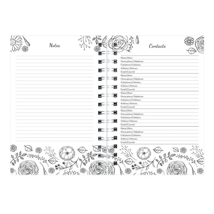 Planner-Weekly/Monthly, Wire 8X5 Doodleplan Botanica 2027 (C2910B.01-27)