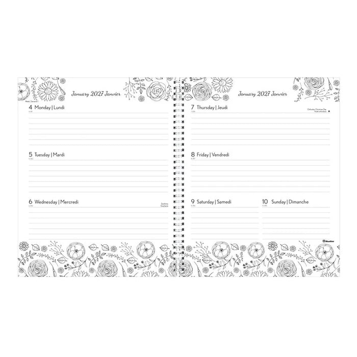 Planner-Weekly/Monthly 11X8-1/2 Doodleplan 2027 (C2911B.01-27)