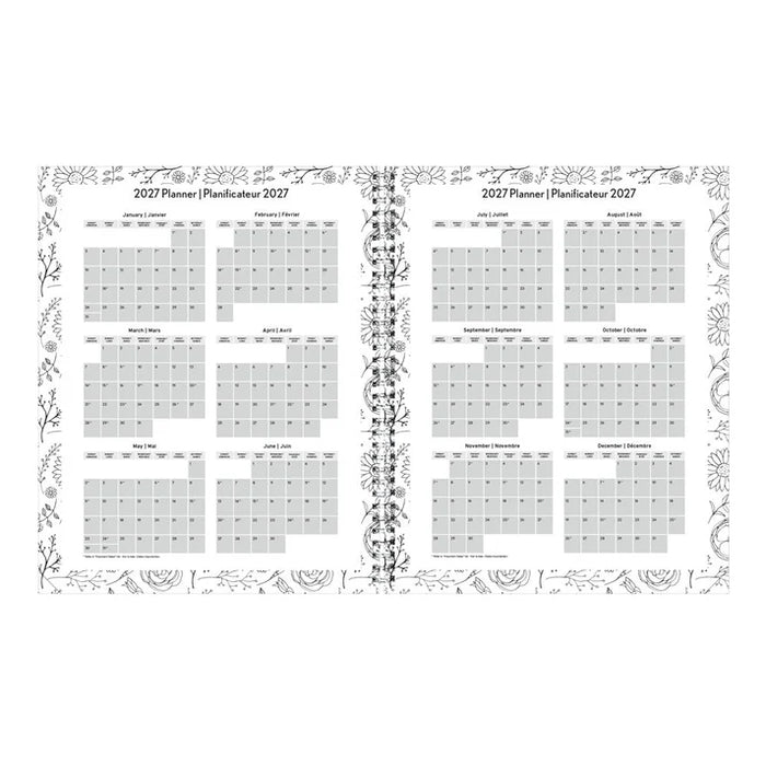 Planner-Weekly/Monthly 11X8-1/2 Doodleplan 2027 (C2911B.01-27)