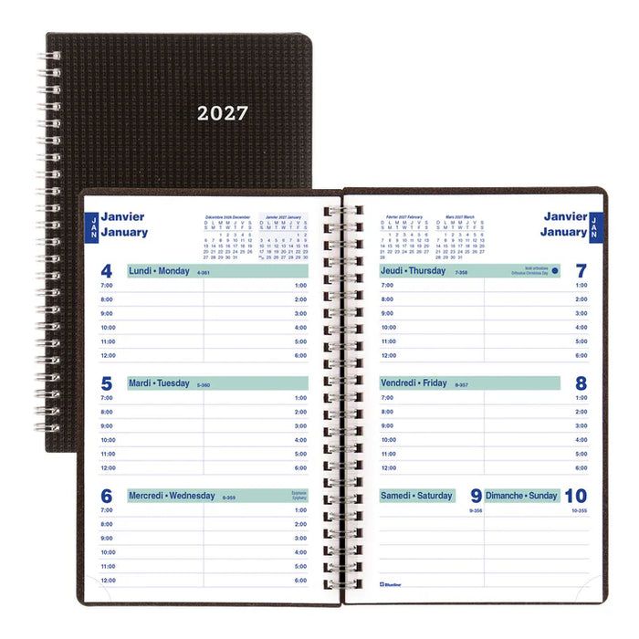 DuraFlex Weekly Appointment Book, 2027, Bilingual (C5075V.81BT-27)