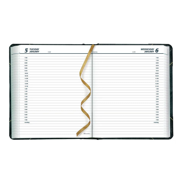 Brownline 2027 Planner-Daily, Hard 8-1/8X6-9/16 1/2 Hour Green English (C517F-27)