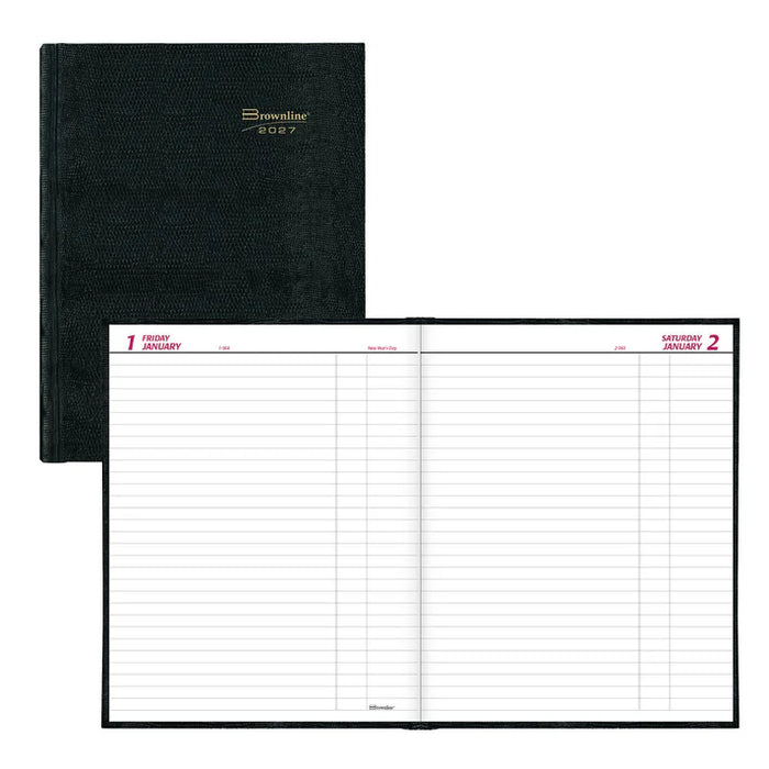 Planner-Daily, Hard 10X7-7/8 Cash Black, English 2027 (C550.BLK-27)