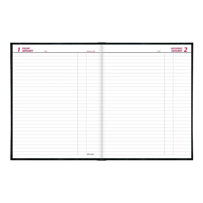 Planner-Daily, Hard 10X7-7/8 Cash Black, English 2027 (C550.BLK-27)