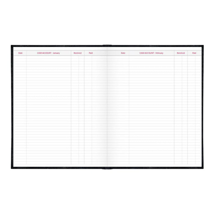 Planner-Daily, Hard 10X7-7/8 Cash Black, English 2027 (C550.BLK-27)