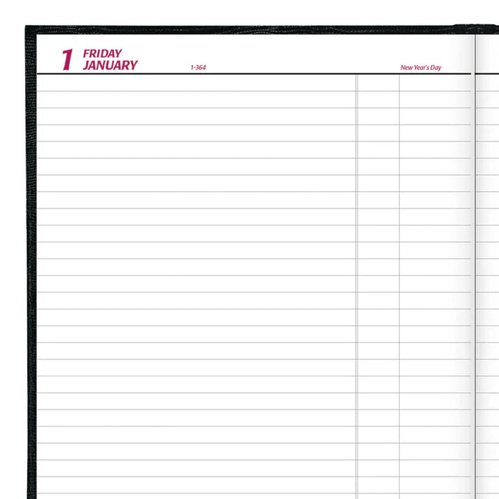 Planner-Daily, Hard 10X7-7/8 Cash Black, English 2027 (C550.BLK-27)
