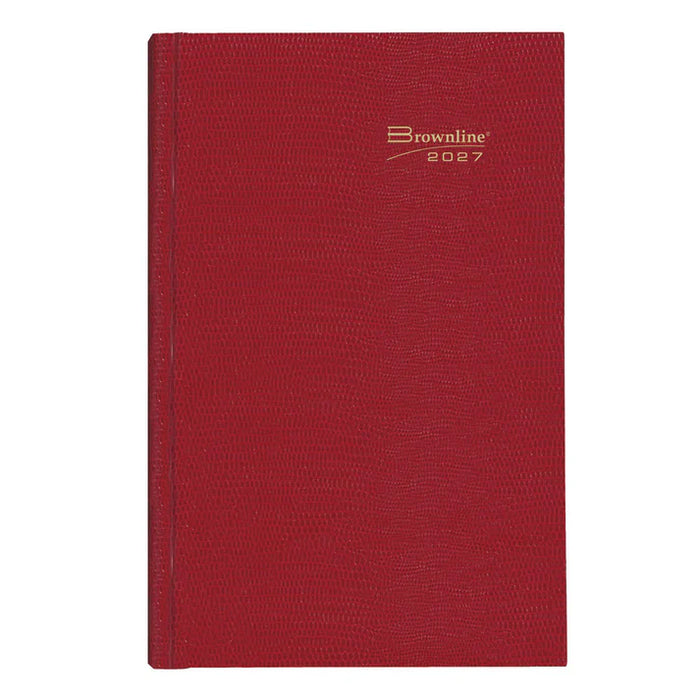 Planner-Daily, Hard 10X7-7/8 Cash Red, English 2027 (C550.RED-27)