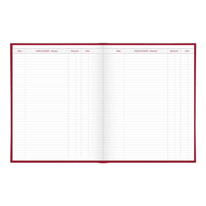 Planner-Daily, Hard 10X7-7/8 Cash Red, English 2027 (C550.RED-27)