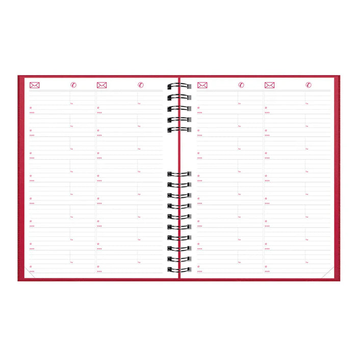 Planner-Daily, Coilpro 10X7-7/8 Red, English 2027 (C550C.RED-27)