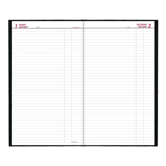 Planner-Daily, Hard 13-3/8X7-7/8 Cash Black, English 2027 (C551.BLK-27)