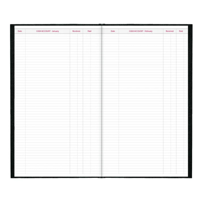Planner-Daily, Hard 13-3/8X7-7/8 Cash Black, English 2027 (C551.BLK-27)
