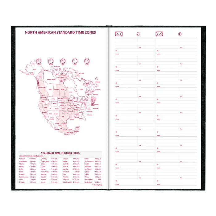 Planner-Daily, Hard 13-3/8X7-7/8 Cash Black, English 2027 (C551.BLK-27)