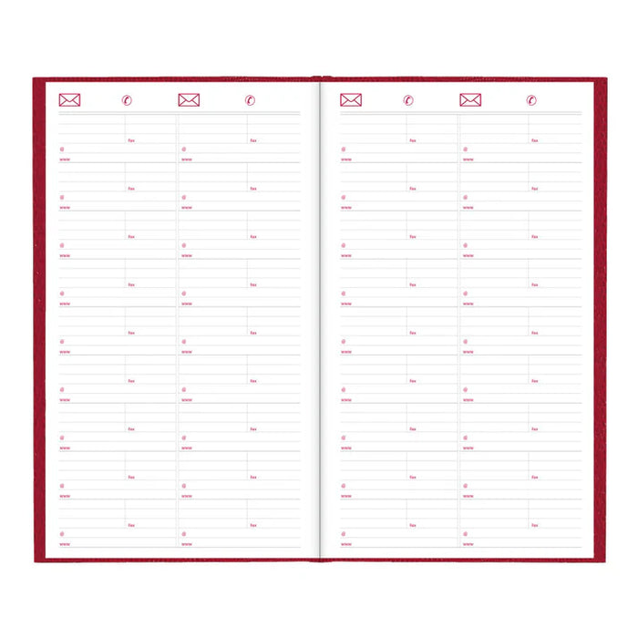 Planner-Daily, Hard 13-3/8X7-7/8 Cash Red, English 2027 (C551.RED-27)