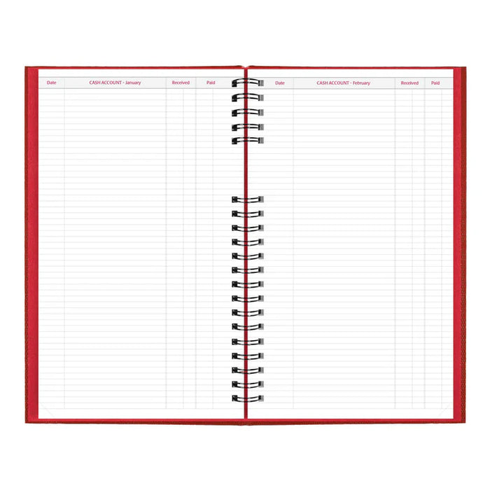 Planner-Daily, Coilpro 13-3/8X7-7/8 Cash Red, English 2027 (C551C.RED-27)