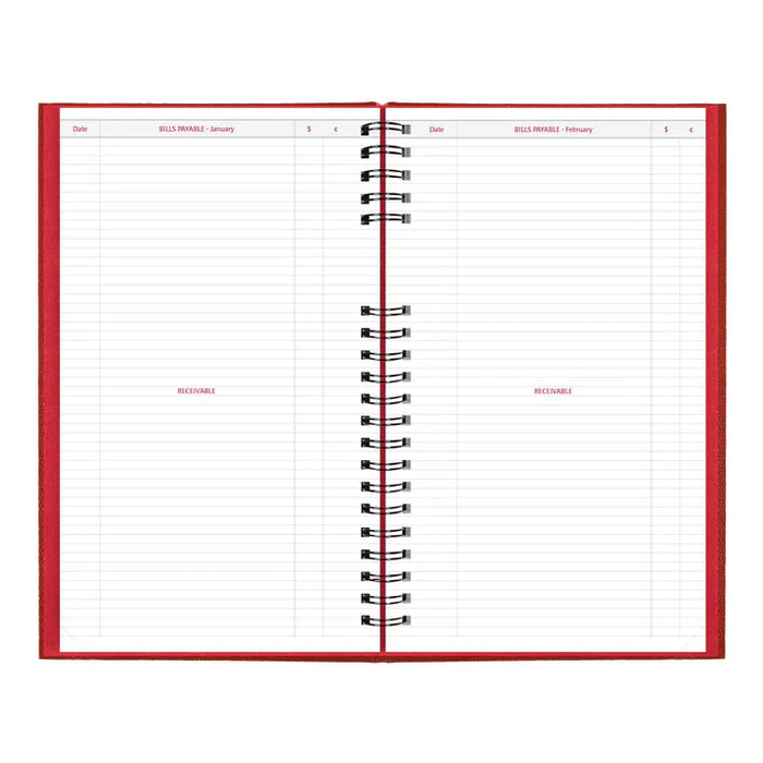 Planner-Daily, Coilpro 13-3/8X7-7/8 Cash Red, English 2027 (C551C.RED-27)