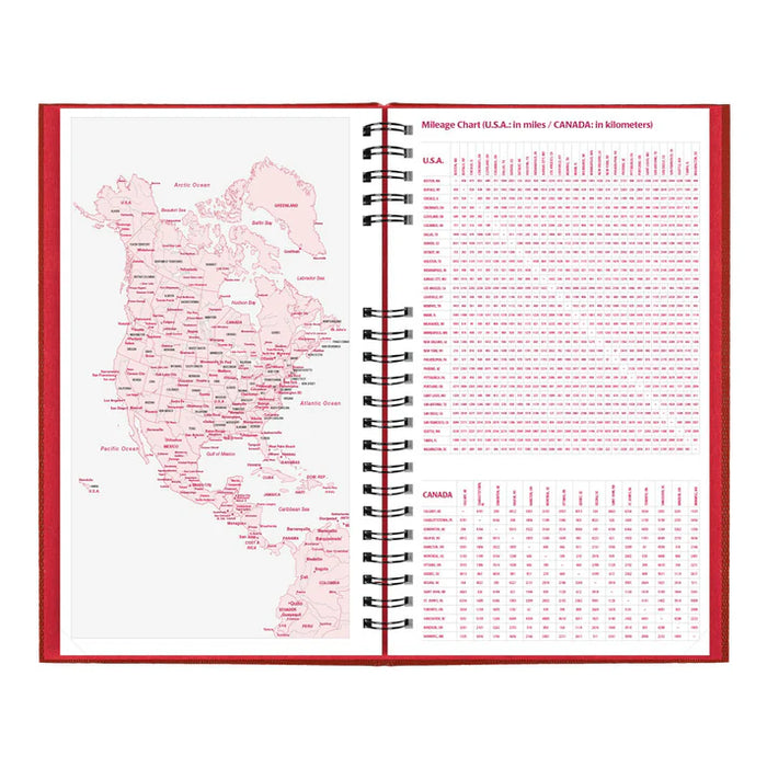 Planner-Daily, Coilpro 13-3/8X7-7/8 Cash Red, English 2027 (C551C.RED-27)