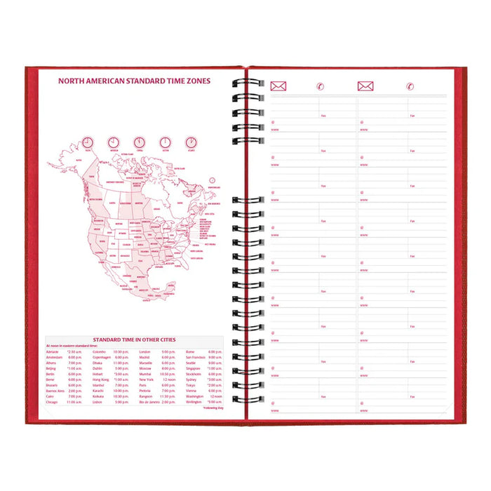 Planner-Daily, Coilpro 13-3/8X7-7/8 Cash Red, English 2027 (C551C.RED-27)
