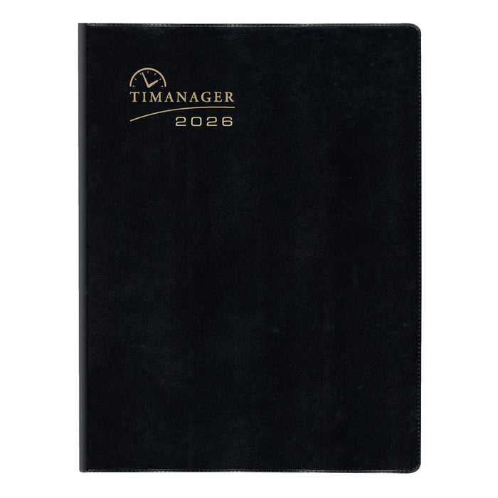 Planner-Weekly/Monthly 10-1/4X7-5/8 Black, English 2026