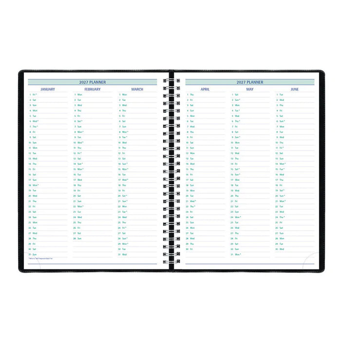 Planner-Weekly/Monthly 10-1/4X7-5/8 Black, English 2027 (C5900.81-27)