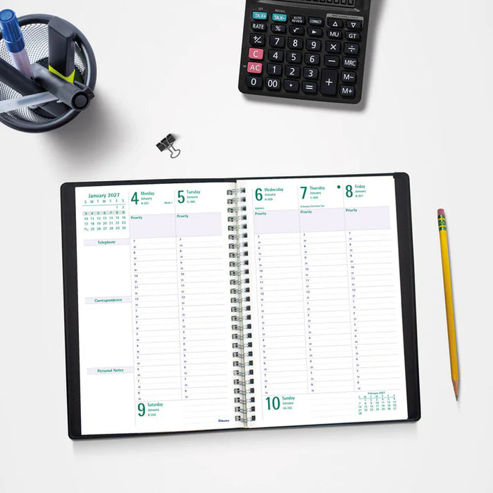 Timanager® Weekly/Monthly Appointment Book, 2027, English, 13 Months (C5910.81-27)