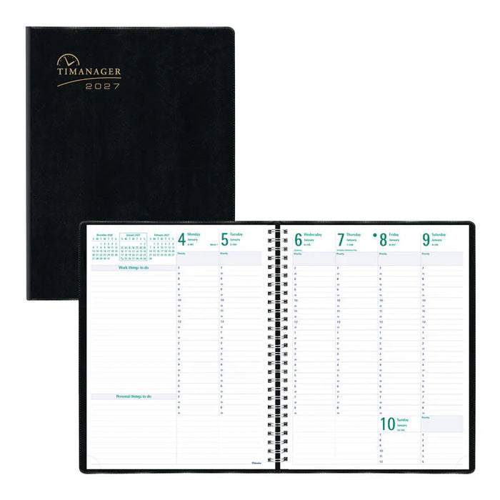 Timanager® Weekly/Monthly Appointment Book, 2027, English, 13 Months (C5940.81T-27)