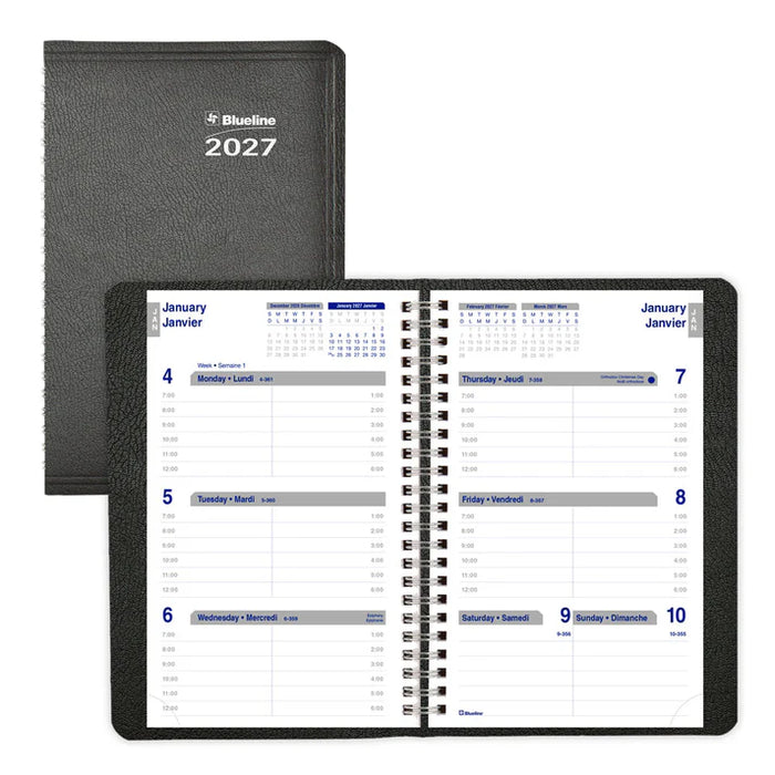 Net Zero Carbon™ Weekly Appointment Book, 2027, Bilingual (C815.81BT-27)