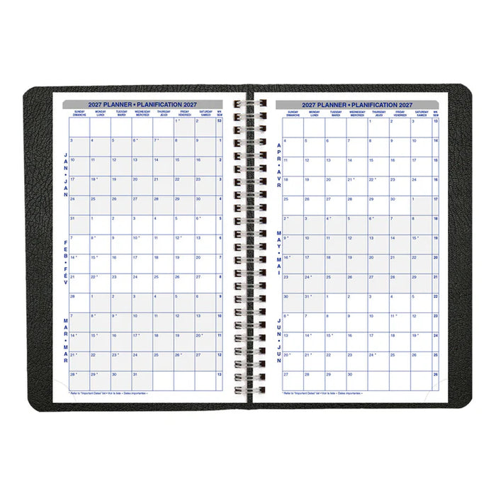Net Zero Carbon™ Weekly Appointment Book, 2027, Bilingual (C815.81BT-27)