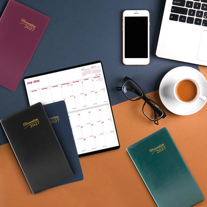 18-Month Pocket Planner, Assorted Colours, 2026-2027, English (CA12.AST-27)