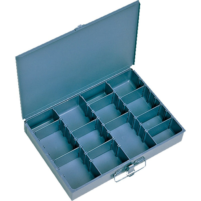Compartment Box-Steel With Variable Slot Dividers, Grey