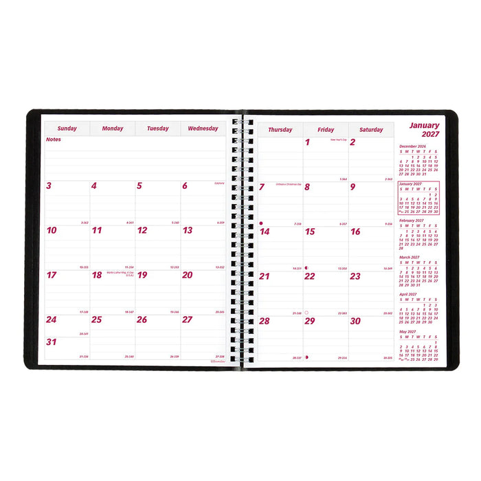 Essential Monthly Planner, 2027, English, 14 Months (CB1200.BLK-27)