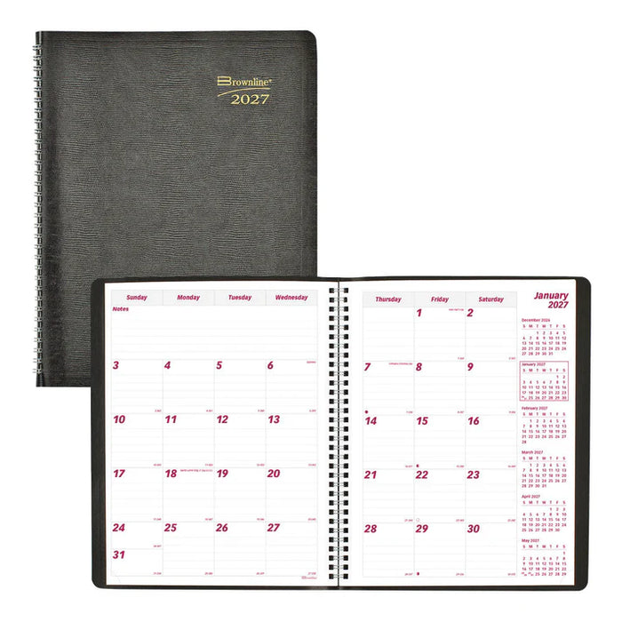 Essential Monthly Planner, 2027, English, 14 Months (CB1262.BLK-27)