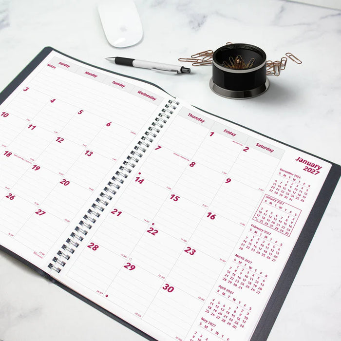 Essential Monthly Planner, 2027, English, 14 Months (CB1262.BLK-27)