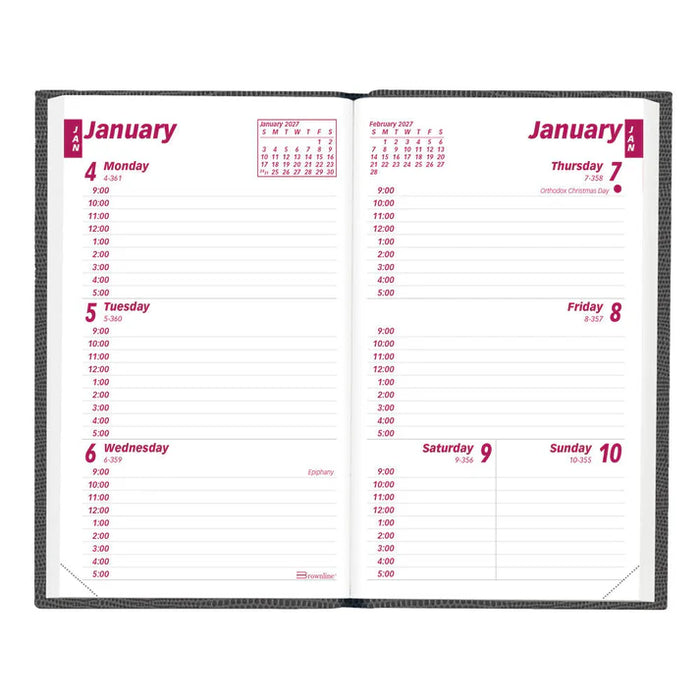 Traditional Weekly Appointment Book, 2027, English, Assorted (CB303.ASX-27)
