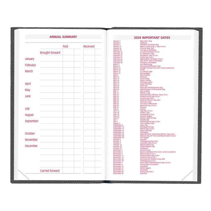 Traditional Weekly Appointment Book, 2027, English, Assorted (CB303.ASX-27)