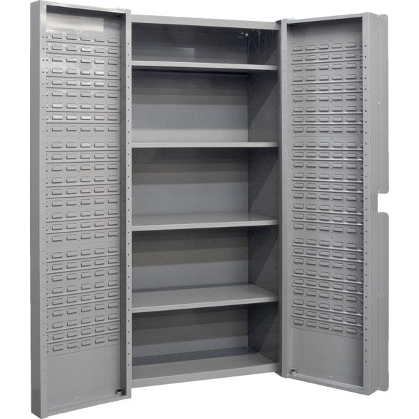 Storage Bin Cabinet-Combination 4 Shelves, Holds 84 Bins